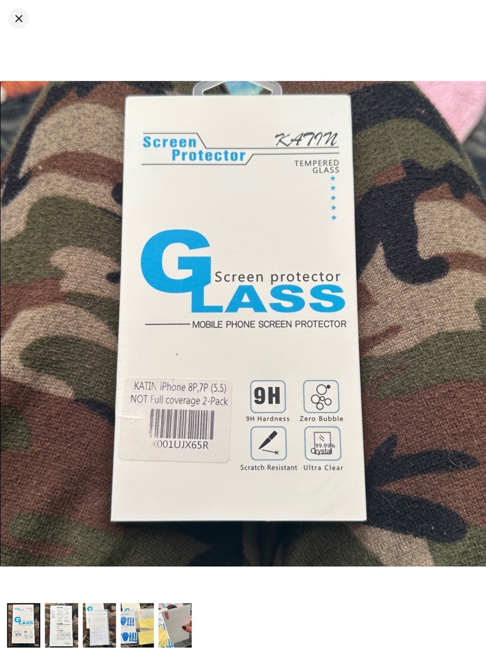 Katin ONE Tempered Glass Screen Protector for iPhone 7/8